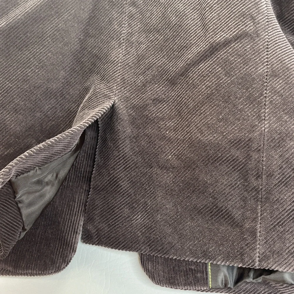 Kenneth Cole Reaction Brown Corduroy Lined Jacket Boys 4T Full Zip Pockets